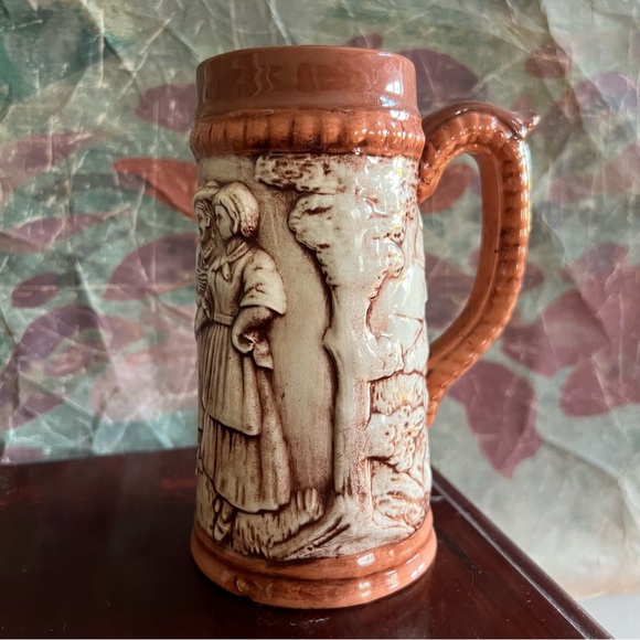 Vintage Ceramic Farm Scene Beer Stein - Picture 3 of 6